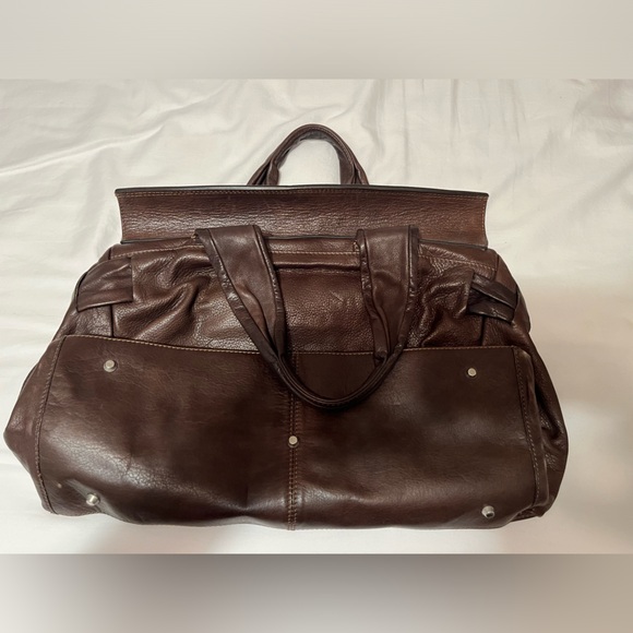 Luisanna genuine brown leather bag from Italy. - Picture 3 of 5